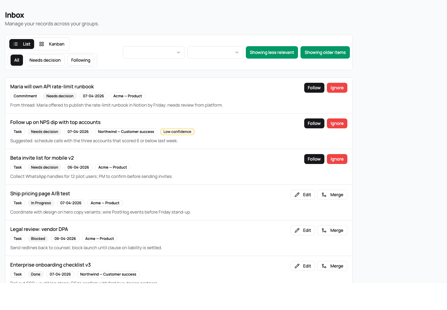 Inbox List 01-All
